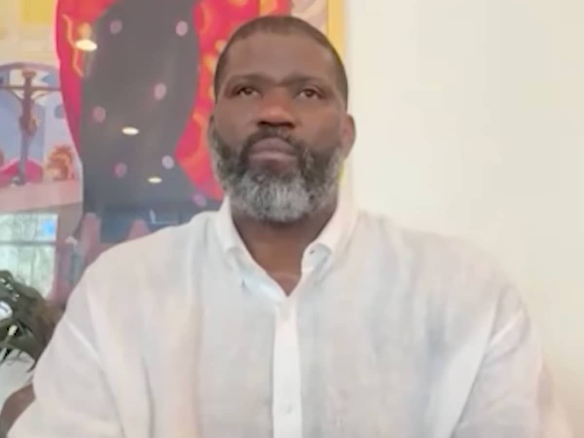 Isaiah Rider during his interview with TMZ