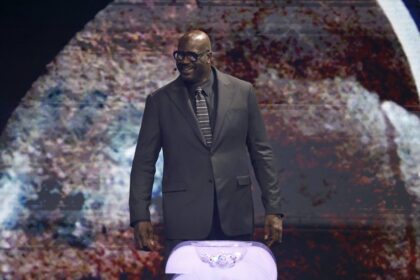 Washington, District of Columbia, USA; Shaquille O'Neal looks on during the FIFA World Cup 2026 Final Draw at John F. Kennedy Center for the Performing Arts. Mandatory Credit: Amber Searls-Imagn Images