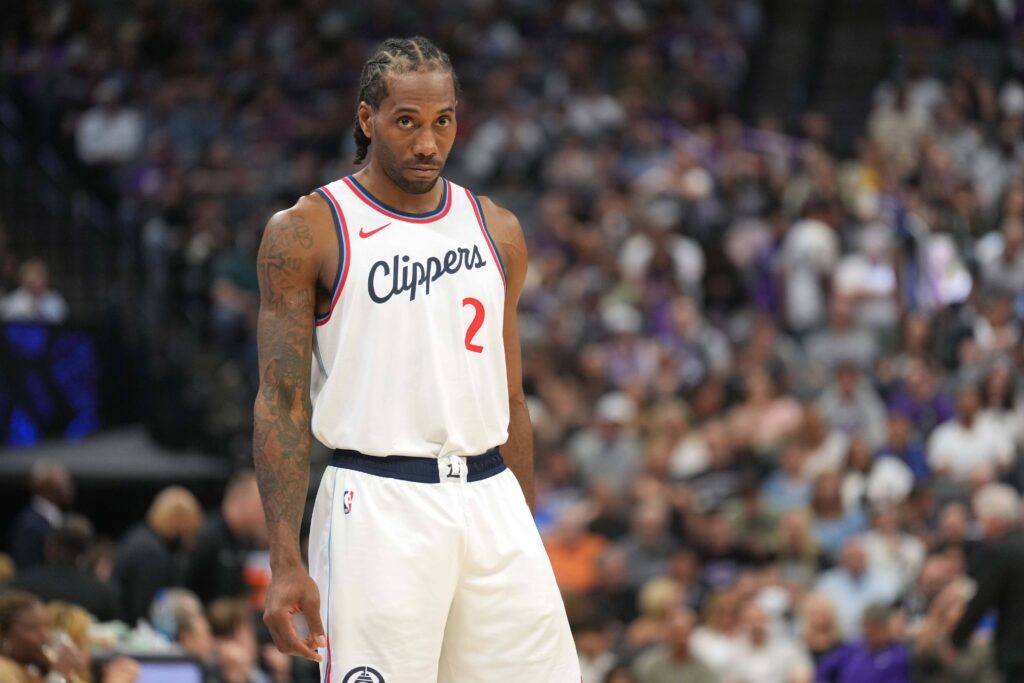 Los Angeles Clippers forward Kawhi Leonard (2) during the first quarter against the Sacramento Kings at Golden 1 Center.