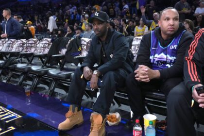 Rich Paul, the agent of LeBron James, attends the game between the Los Angeles Lakers and the Utah Jazz at the Crypto.com Arena.