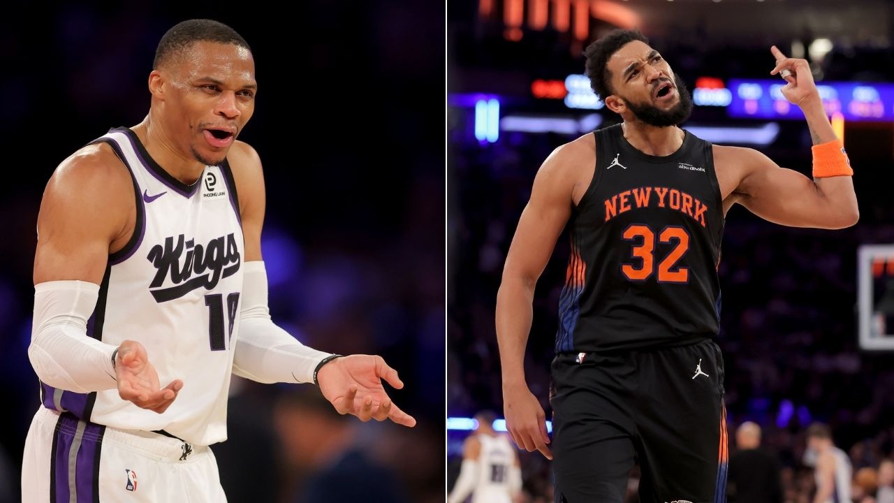 NBA Fans Ridicule Karl-Anthony Towns As Russell Westbrook Bullies Knicks Star In A Viral Post Up Play