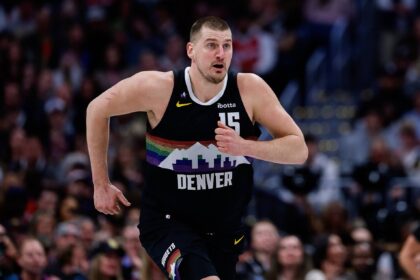 Denver, Colorado, USA; Denver Nuggets center Nikola Jokic (15) in the second quarter against the Los Angeles Clippers at Ball Arena. Mandatory Credit: Isaiah J. Downing-Imagn Images