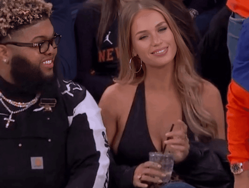 OnlyFans Star Sky Bri Gets Full Attention At Knicks-Lakers Game At MSG; Sparks Dating Rumors With Druski