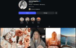 Anamaria Goltes' Instagram profile.