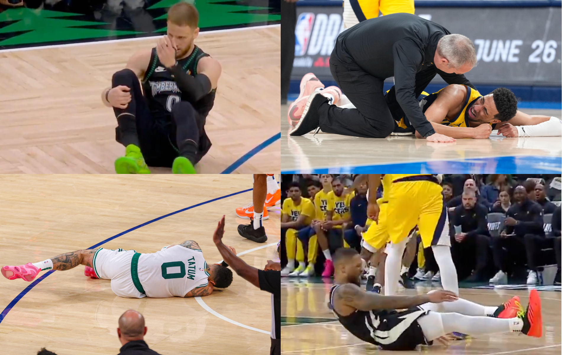 Jayson Tatum, Tyrese Haliburton, Damian Lillard, Donte DiVincenzo