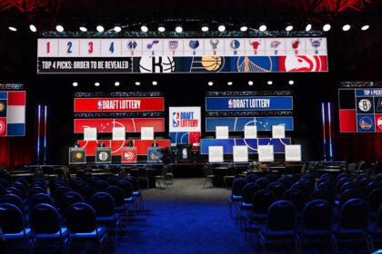 A general view before the 2026 NBA Draft Lottery at Navy Pier.