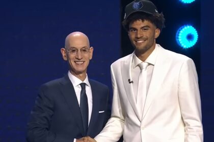 Cameron Boozer gets drafted by the Memphis Grizzlies with the third overall pick. Mandatory Credit: NBA on ESPN - YouTube