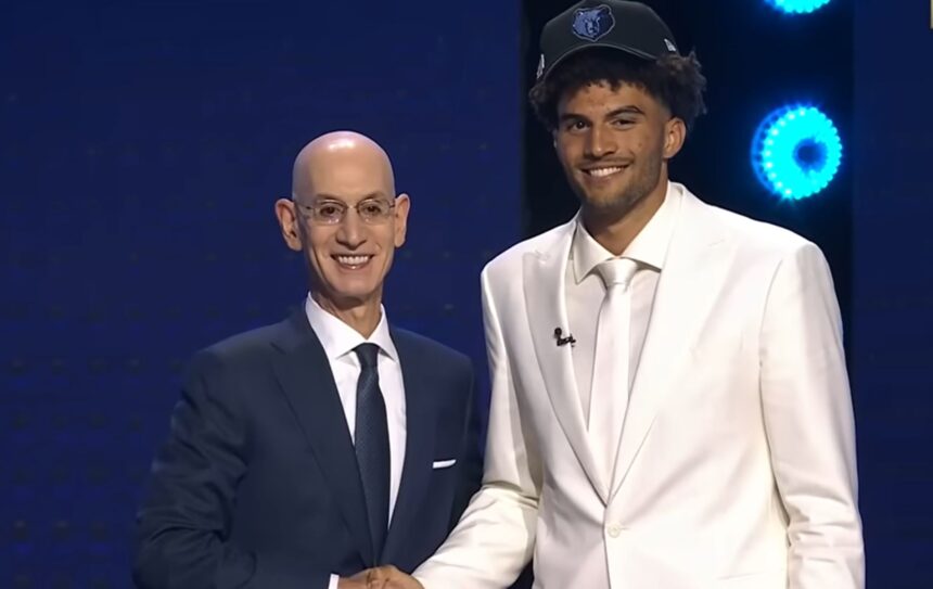 Cameron Boozer gets drafted by the Memphis Grizzlies with the third overall pick. Mandatory Credit: NBA on ESPN - YouTube