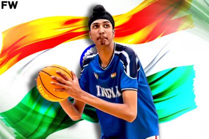 7-Foot-4 Indian Prospect Jagmeet Singh Dominates At Courtside Camp