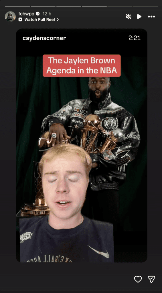 Jaylen Brown Shares Instagram Video Calling Himself Best Player On Celtics While Addressing Trade Rumors