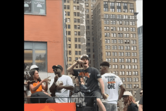 NYPD Mistakes Tyler Kolek For Fan During Knicks Parade
