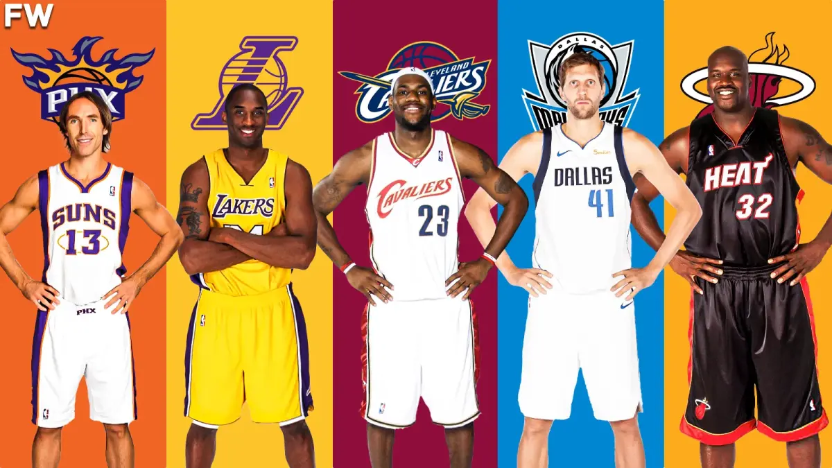 2006 All-NBA First Team: Steve Nash, Kobe Bryant, LeBron James, Dirk Nowitzki, Shaquille O'Neal